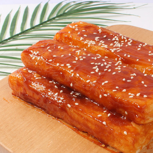 网红脆皮年糕片小吃专用商用烧烤煎炒年糕条火锅食材街头小吃整箱 - 图2