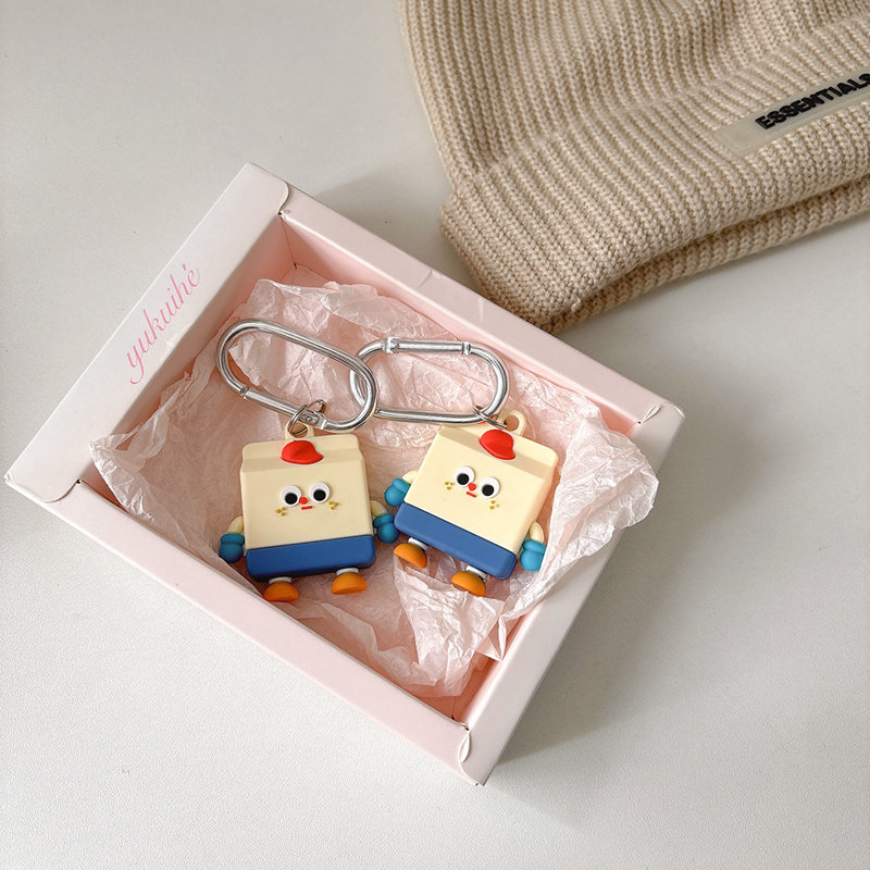 适用苹果AirTag保护套airtags卡通小熊饼干链air防丢器tag定位壳钥匙扣环追踪器猫项圈挂绳硅胶胡萝卜,淘宝优惠券,粉丝福利购,淘宝优惠卷