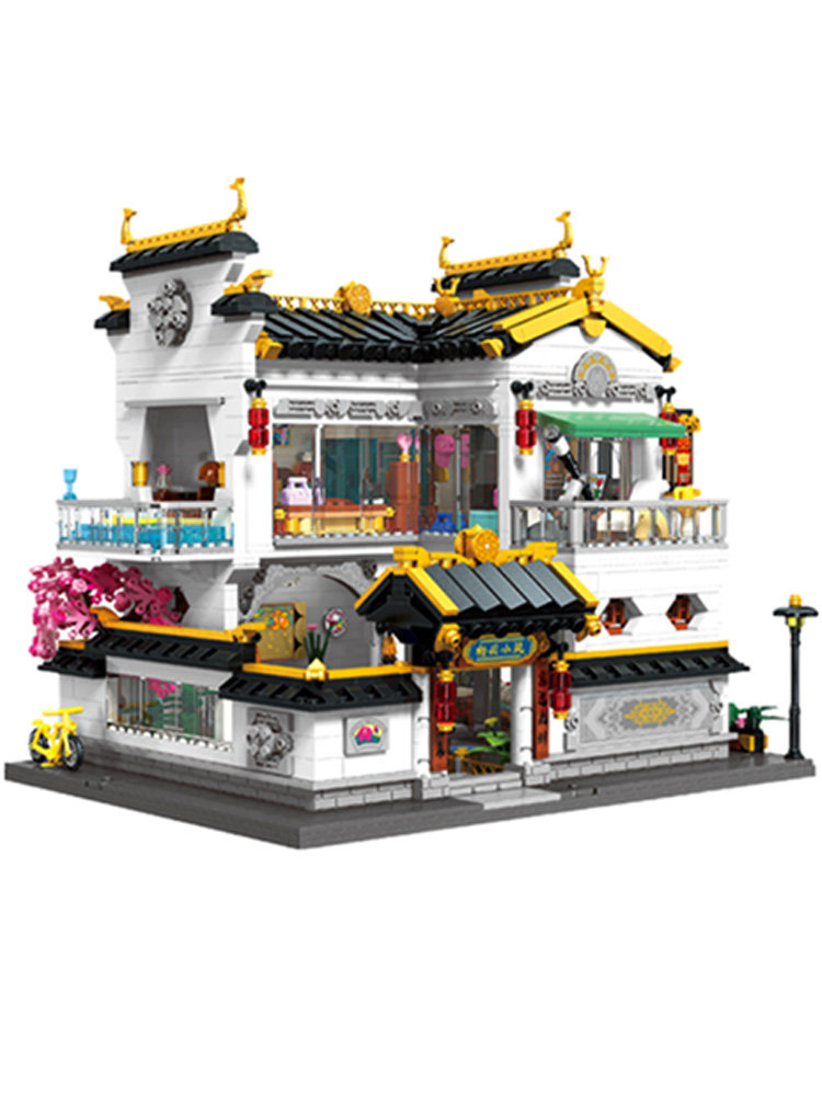 keeppley新中式街景女孩拼装积木 未出动漫建构/拼插积木