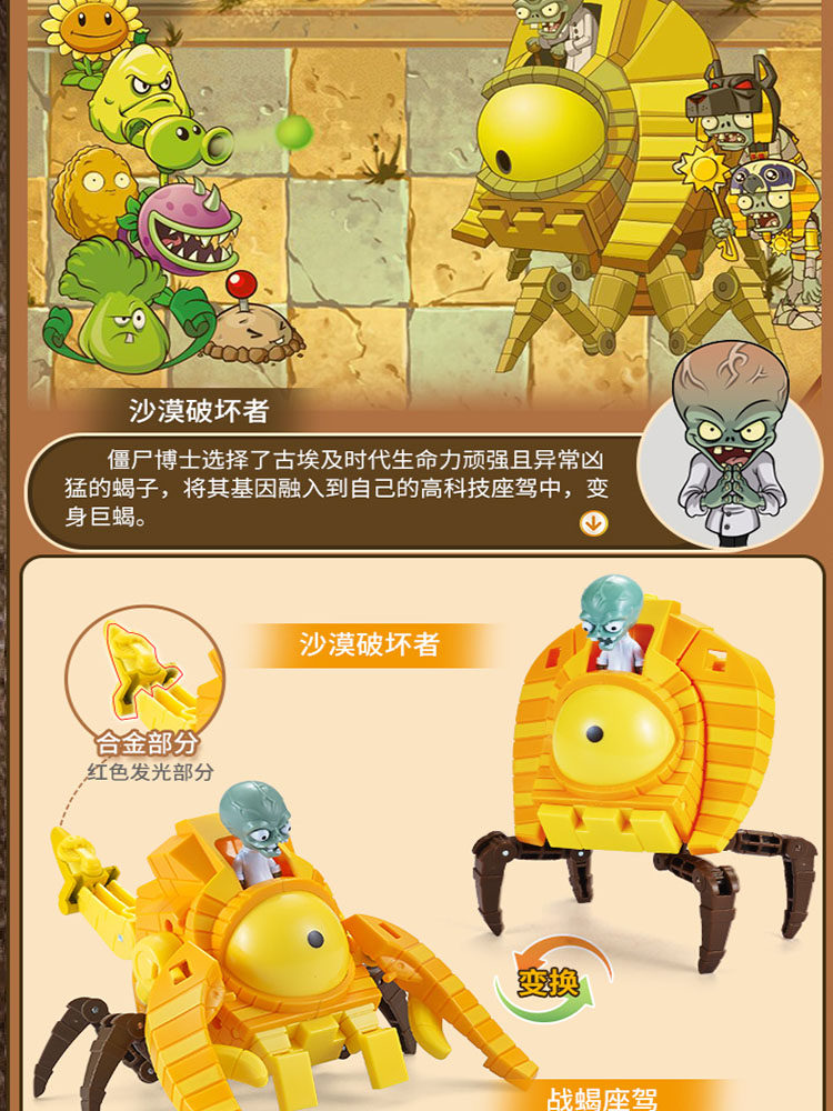 植物大战合金博士机甲巨人变形玩具 未出动漫儿童机器人/变形玩具