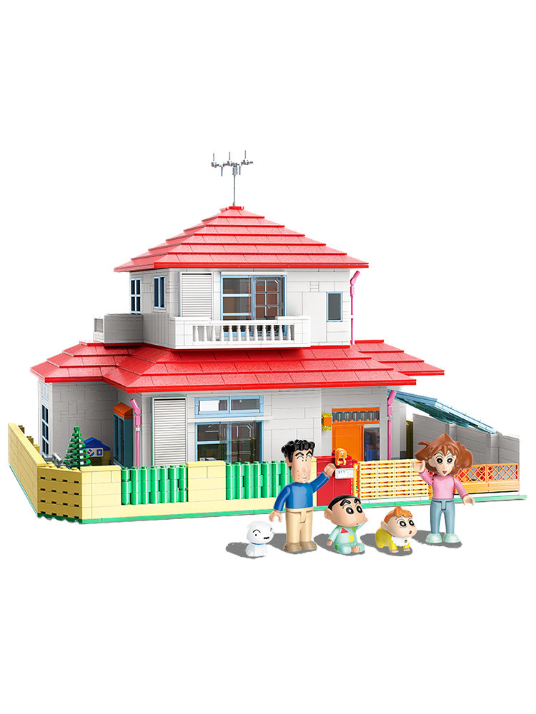 keeppley蜡笔小新的家潮玩拼装玩具 未出动漫建构/拼插积木