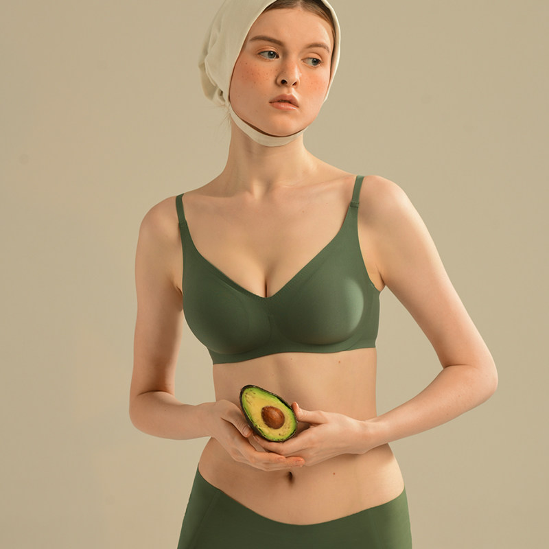 素肌良品猫嘴杯软支撑女无钢圈文胸 素肌良品文胸