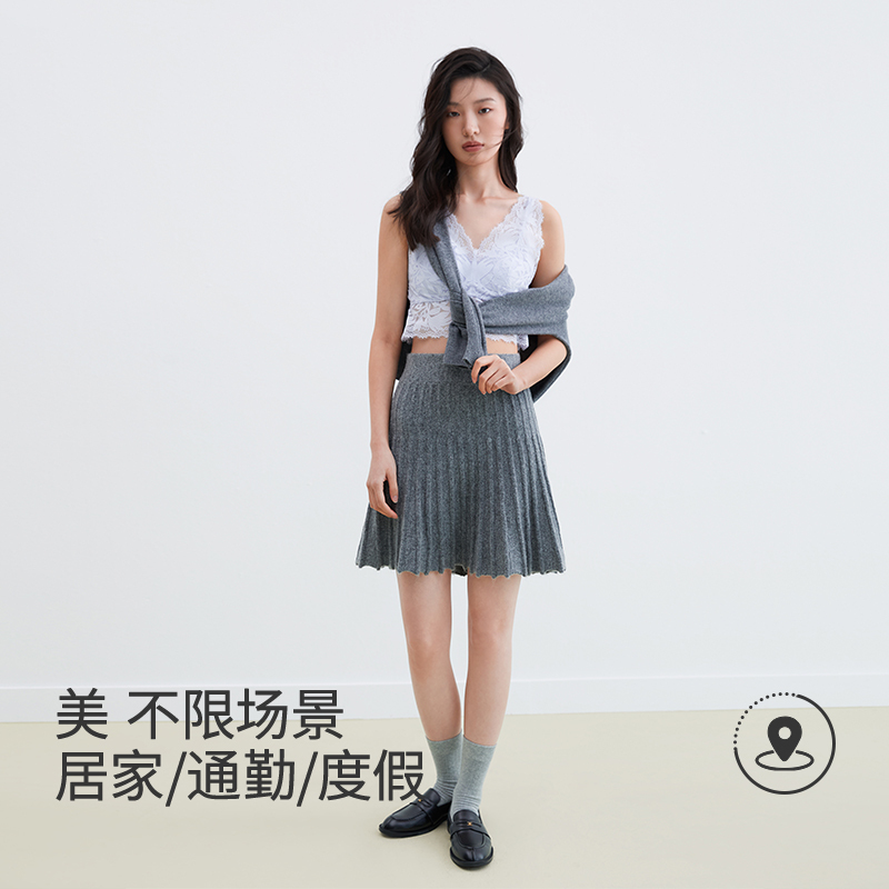 音儿蕾丝吊带小背心女夏季薄款外穿带胸垫修身内搭打底无袖上衣夏-图1