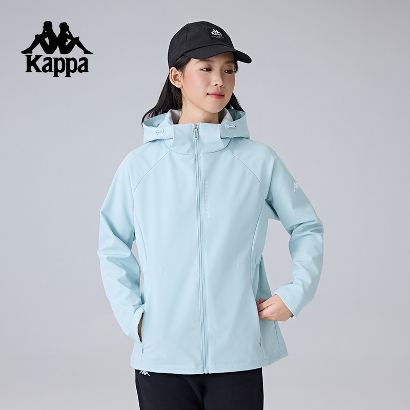 Kappa卡帕背靠背新款运动外套女款户外防泼水防风衣休闲收腰夹克,淘宝优惠券,粉丝福利购,淘宝优惠卷