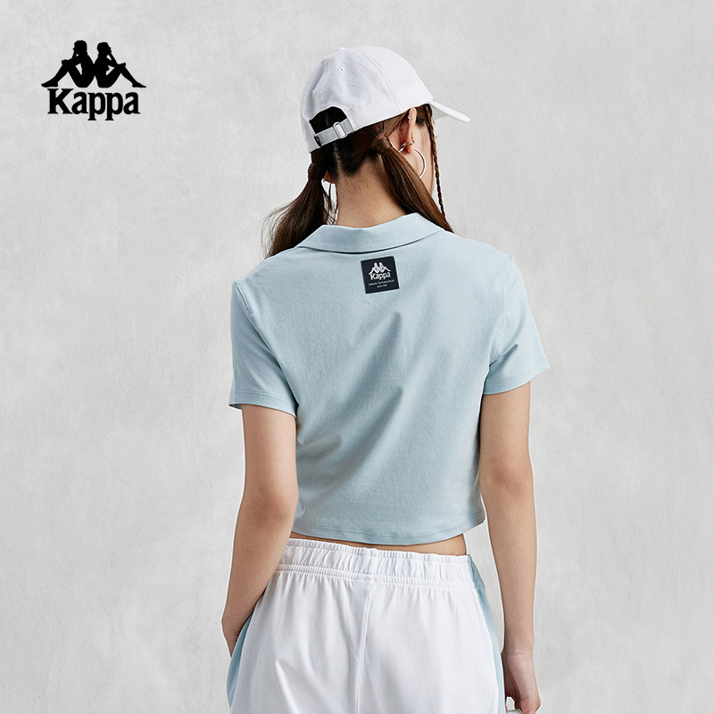 Kappa卡帕短袖2026新款女运动POLO衫刺绣半袖短款T恤夏K0E42PD81,淘宝优惠券,粉丝福利购,淘宝优惠卷