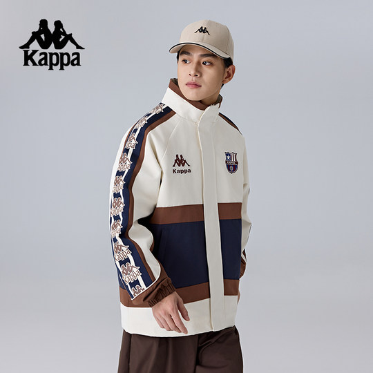 Kappa卡帕背靠背运动棉衣男新款三合一外套立领防风保暖棉服外套