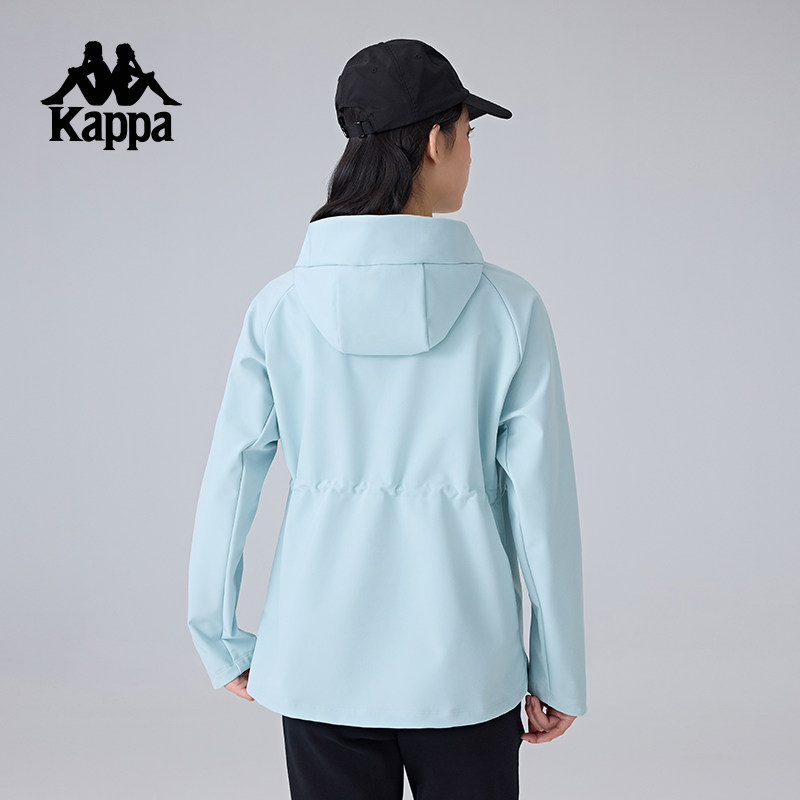 Kappa卡帕背靠背新款运动外套女款户外防泼水防风衣休闲收腰夹克,淘宝优惠券,粉丝福利购,淘宝优惠卷