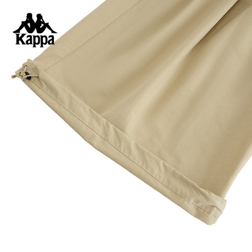 Kappa卡帕背靠背2024新款防晒运动长裤休闲阔腿裤直筒工装裤女裤 - 图3