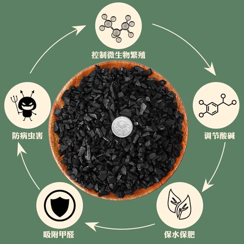 竹炭颗粒花卉绿植种花兰花营养土蝴蝶兰盆栽专用透气基质植料花盆 - 图3