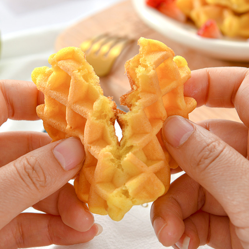 舞粮多蛋软华夫饼早餐手撕休闲蛋糕 舞粮西式糕点