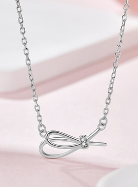 sd恋爱钻石项链蝴蝶结灵动