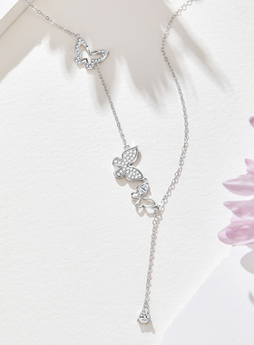 SD流苏蝴蝶锁骨链森系女新款