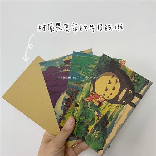 日本经典动漫贴画20张 牛皮纸材质 卧室宿舍书本墙壁背景装饰贴纸 - 图0