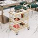 Hot sale of 10,000+ Nordic mobile dining cart push cart