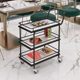 Hot sale of 10,000+ Nordic mobile dining cart push cart