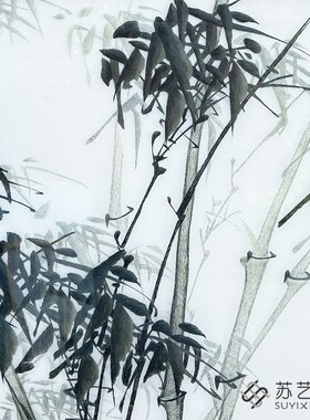 苏绣成品挂画手工刺绣精品高风亮节竹子客厅玄关装饰挂画竹子挂画