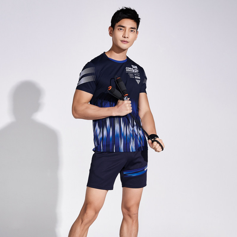 韩国可莱安羽毛球服男套装透气速干短袖上衣断码清仓正品运动服装,淘宝优惠券,粉丝福利购,淘宝优惠卷