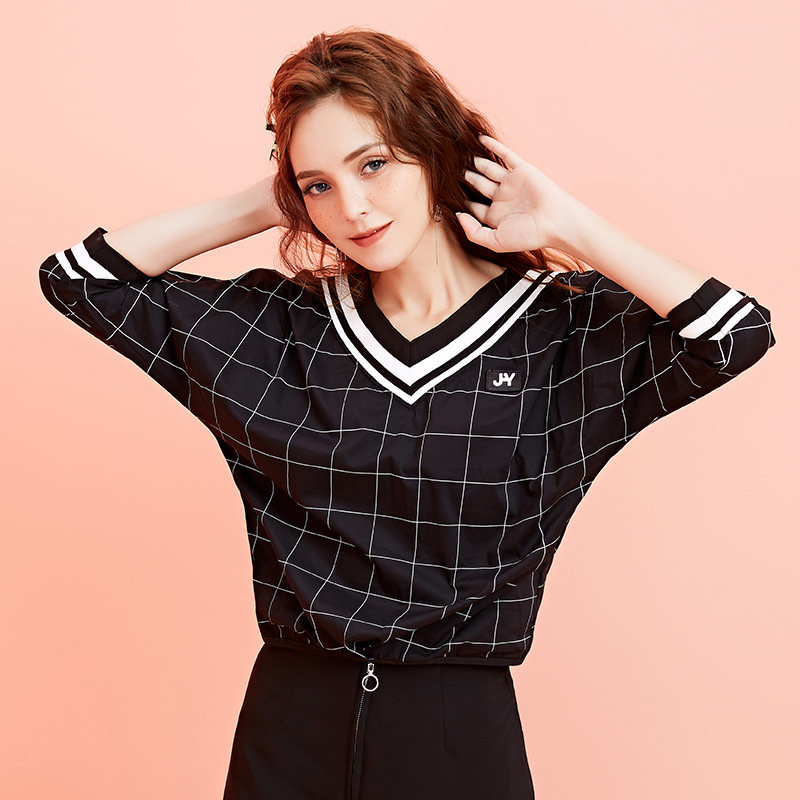 dooct七分袖学院风百搭2020恤衫 dooc蕾丝衫/雪纺衫