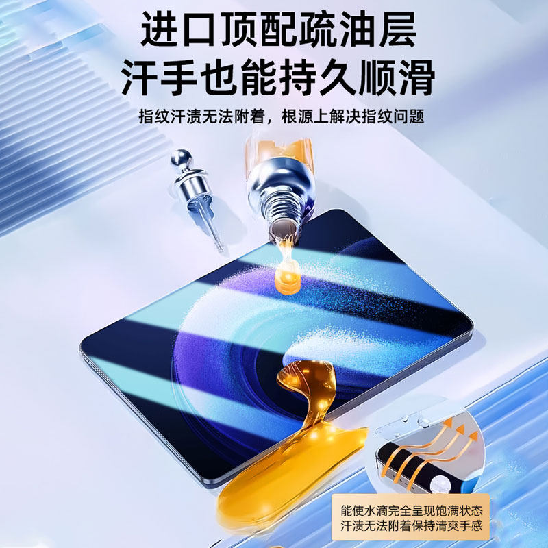适用小米平板7钢化膜5/6保护膜6spro红米padpro全屏5pro电脑7pro贴redmipadpro平板se类纸膜4plus英6pro寸max