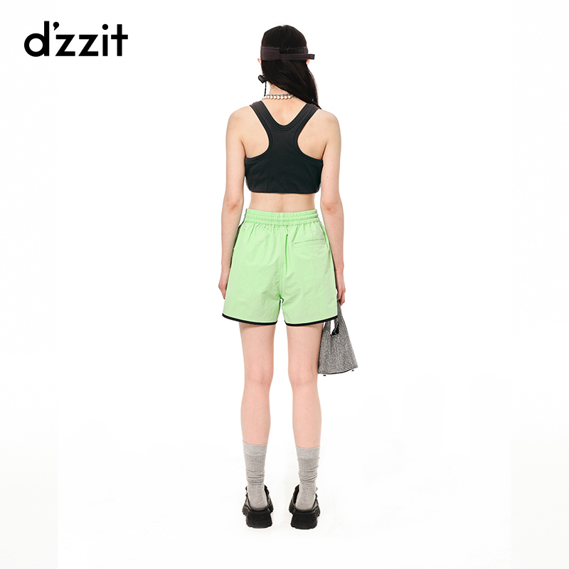 dzzit地素23夏季专柜新款甜酷热辣珍珠绣花ABG辣妹内搭背心女 - 图2