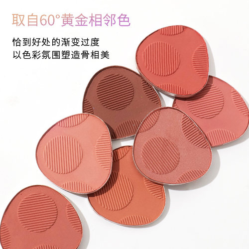 MISS ROSE化妆品8色腮红哑光胭脂修容眼影一粉多用提升气色腮红盘 - 图2