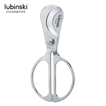 LUBINSKI cigar scissors sharp smooth and smooth stainless steel shears handle Cuban drill cut large caliber smoke furniture