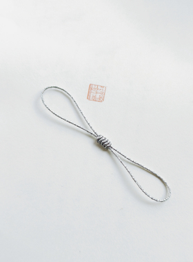 新款高端银丝金线双头挂绳可调节手机挂件 可穿小配件DIY优盘防丢