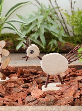 小鸡幼儿园手工环创实木