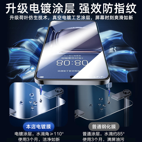适用华为p50钢化膜p50e手机膜的新款全屏覆盖高清护眼华p5o抗蓝光五十全包huawei玻璃刚防摔爆保护防指纹贴膜 - 图1