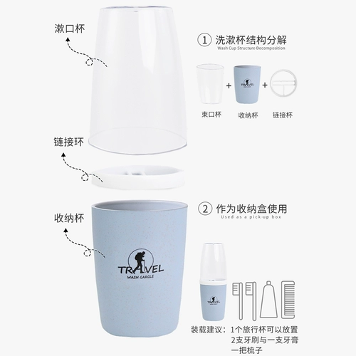 Зубная щетка, коробка для хранения, портативный прозрачный ополаскиватель для рта для путешествий, простой и элегантный дизайн