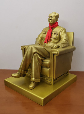 毛主席钟摆像铜像毛爷爷全身像稳坐山客厅家具开幕礼品