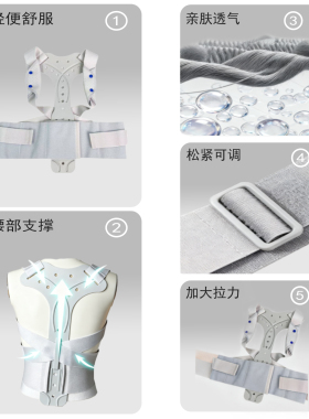 体态辅助带背部支撑带