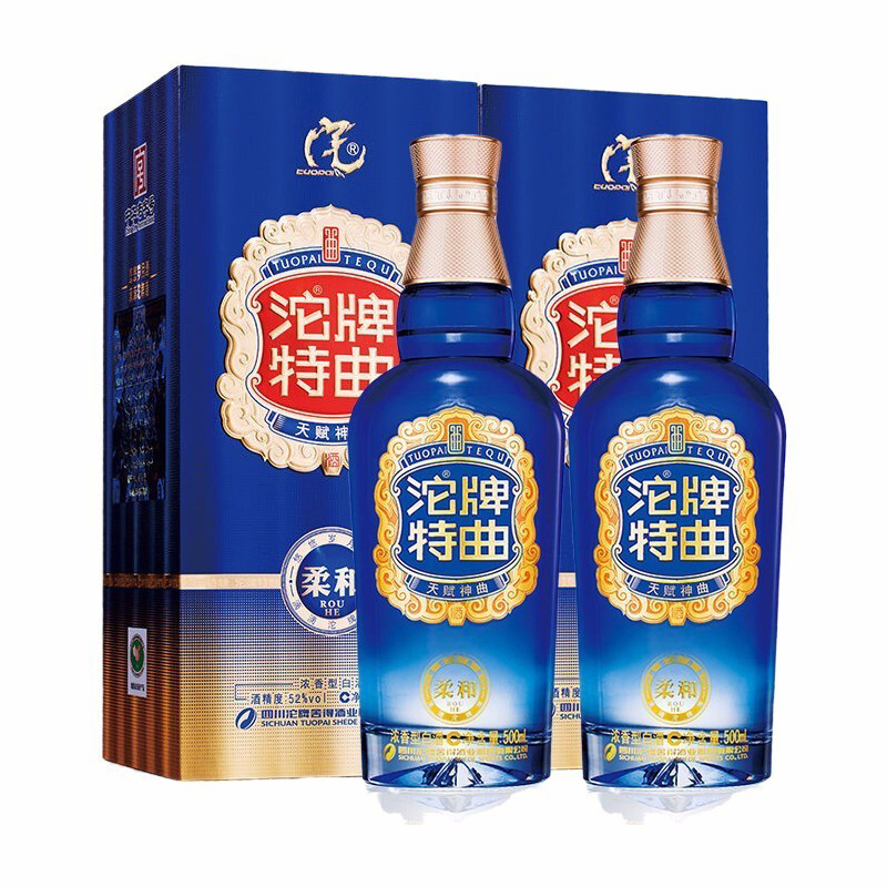 2018沱牌舍得酒 沱牌特曲柔和52度500ml*6瓶整箱装纯粮食 - 图0