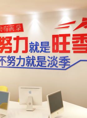 亚克力企业文化墙团队装饰贴画