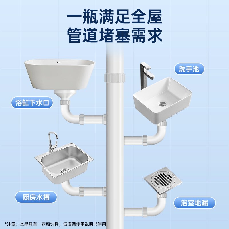 水卫士管道疏通养护液下水道除臭卫生间去异味地漏小飞虫反味清洁