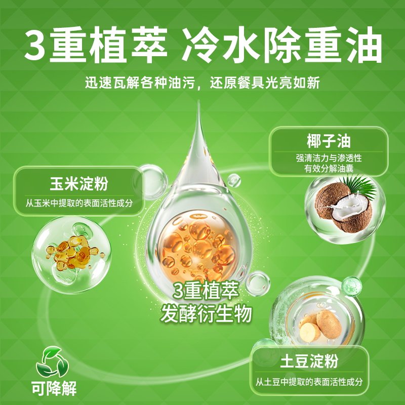 水卫士金桔洗洁精植萃果蔬清洗剂食品级洗碗除重油污食品级清洁剂