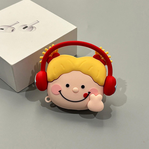 可爱带耳机女孩适用苹果耳机保护套airpodspro2壳蓝牙2024新款airpods3三代二ipods高级感女1airpod硅胶软壳 - 图1