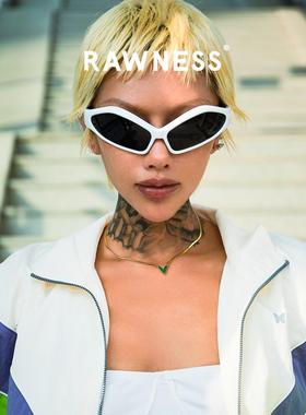 RAWNESS 白色贝母锁骨链 V字型蛇骨链轻奢小众高级感项链配饰男女