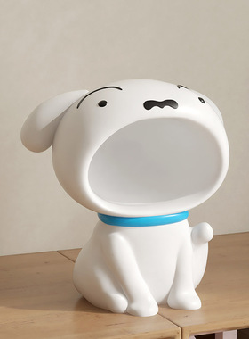 卡通创意客厅玄关进门钥匙收纳装饰搬家礼物生日乔迁新居小白摆件