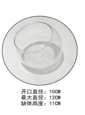 欧式浪漫鱼缸烛台蜡烛台餐厅烛光晚餐创意水晶玻璃鱼缸小烛台摆件