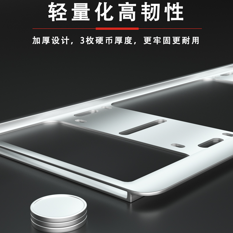 适用于奔驰车牌架ABCES级GLA200 GLB GLC GLE  C260 AMG牌照边框 - 图1