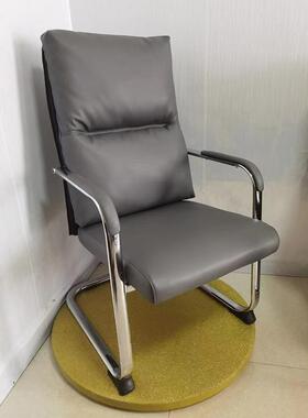 办公椅弓形会议椅舒适久坐办公椅高档皮质职员椅棋牌室座椅