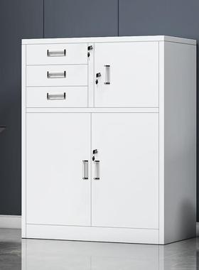永信洛都矮柜钢制铁皮柜储物柜文件柜财务办公柜资料柜员工档案柜