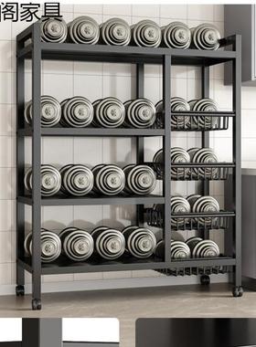 厨房置物架落地多层蔬菜篮子收纳架多功能微波炉烤箱货架储物架子