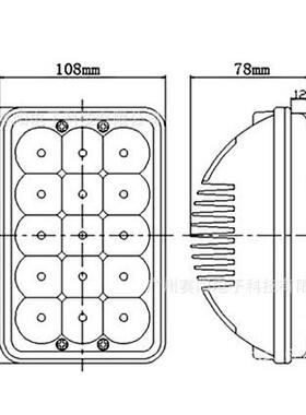 LED45WLED工作灯工程灯大卡车灯大货车灯45WLED作业灯重型