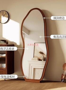 复古全身镜家用客厅落地镜壁挂异型镜穿衣镜卧室试衣镜子网红镜子