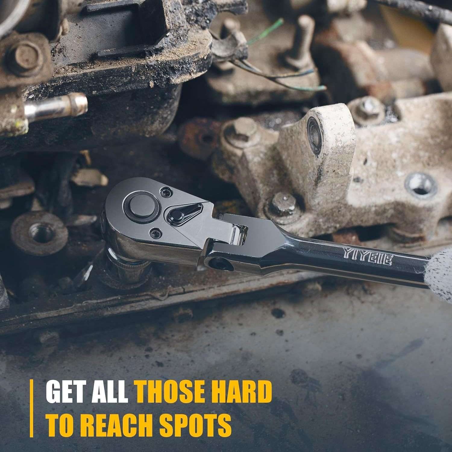 6件套摇头棘轮套装 6-Piece Flex Head Ratchet Set 1/4