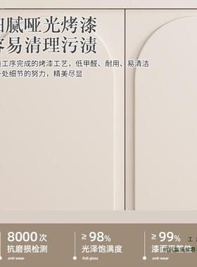 2025新款奶油风法式餐边柜客厅茶水柜厨房碗柜橱柜靠墙厨具收纳柜