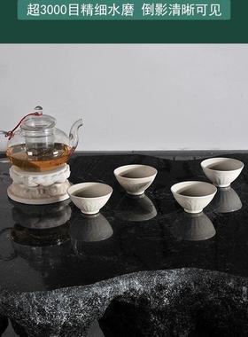 石桌石凳庭院花园户外一套花岗岩茶台园林天然石头石椅家用室外桌