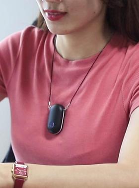 新款随身颈挂式空气净化器USB充电迷你负离子除粉尘异味便携净化